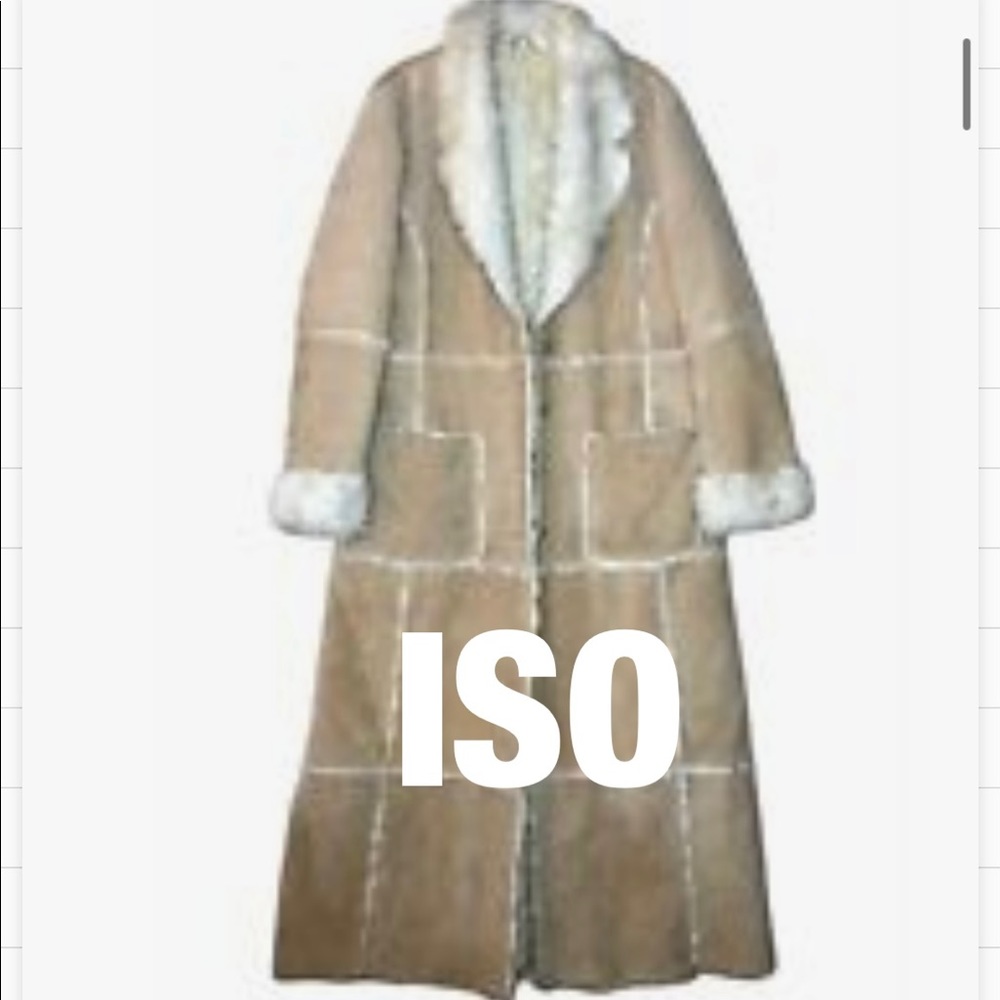 ISO Wilson’s Leather long penny lane trench coat